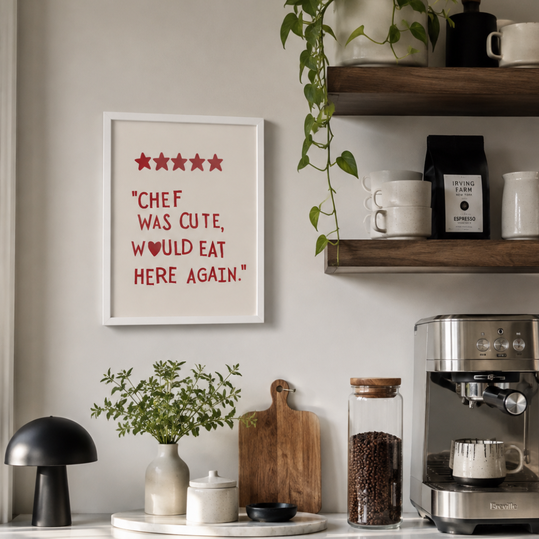 Five Star Chef Was Cute Funny Kitchen Canvas Print