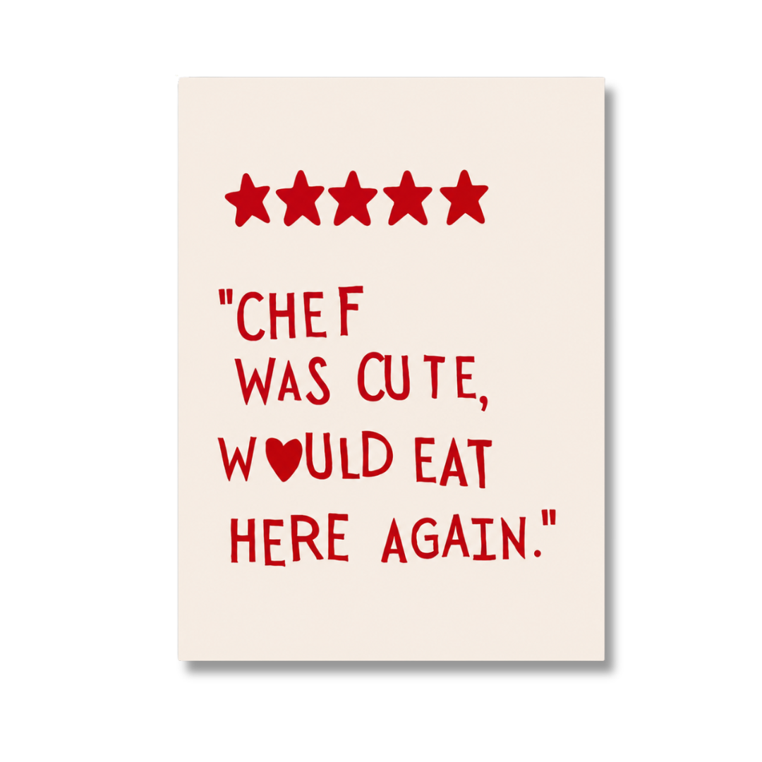 Five Star Chef Was Cute Funny Kitchen Canvas Print