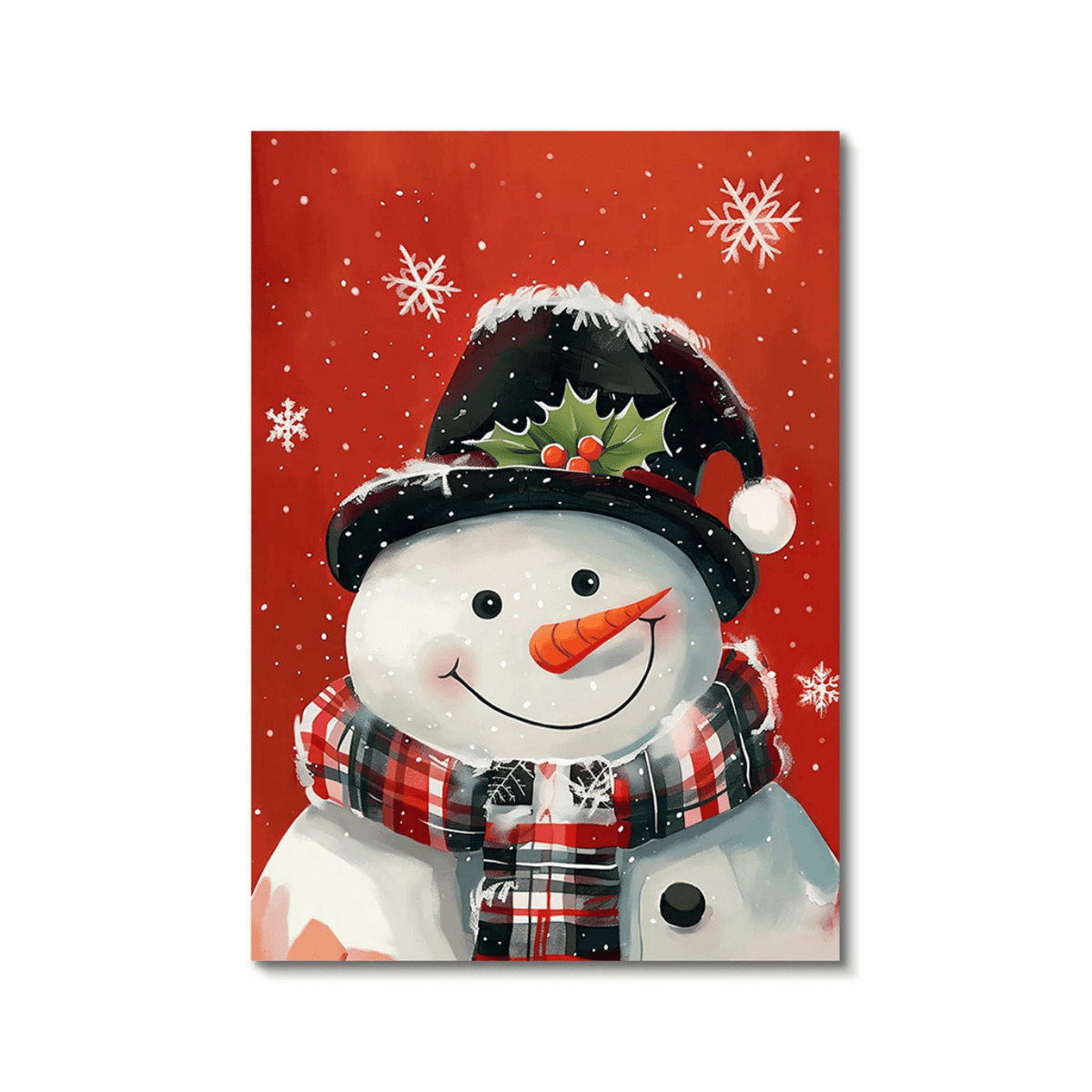 Festive Snowman Cheer Canvas Print