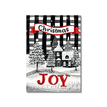 Christmas Joy Winter Village Canvas Print