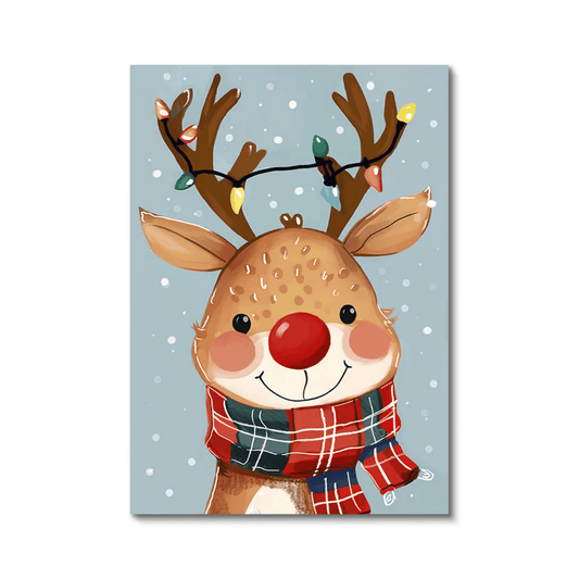 Rudolph’s Christmas Lights Canvas Print