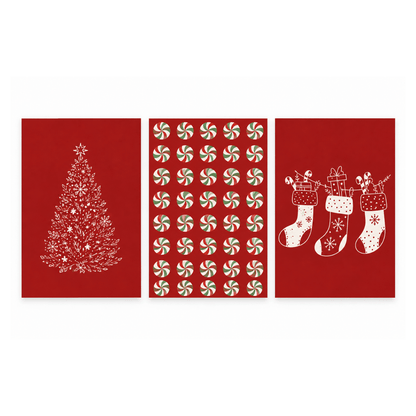 Candy Cane Christmas Trio Poster Pack