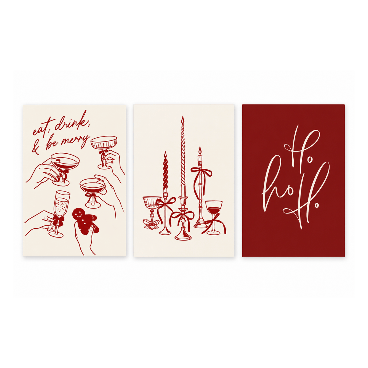 Very Merry Christmas Trio Poster Pack