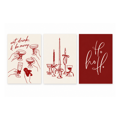 Very Merry Christmas Trio Poster Pack