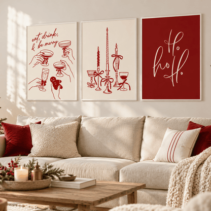 Very Merry Christmas Trio Poster Pack