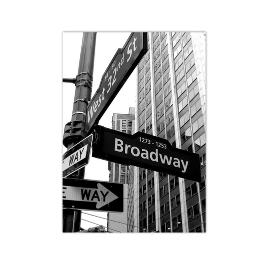 Broadway 52nd Street Canvas Print