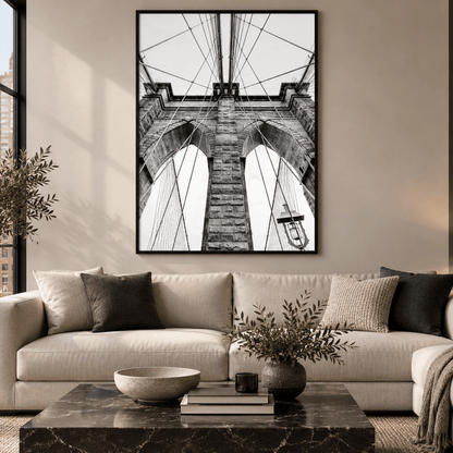 Brooklyn Bridge Perspective Canvas Print