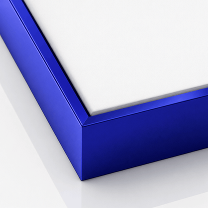 Deep Blue Metal Floating Canvas Frame