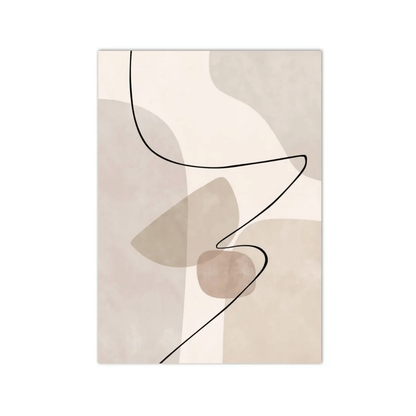 Drifting Lines Abstract Canvas Print