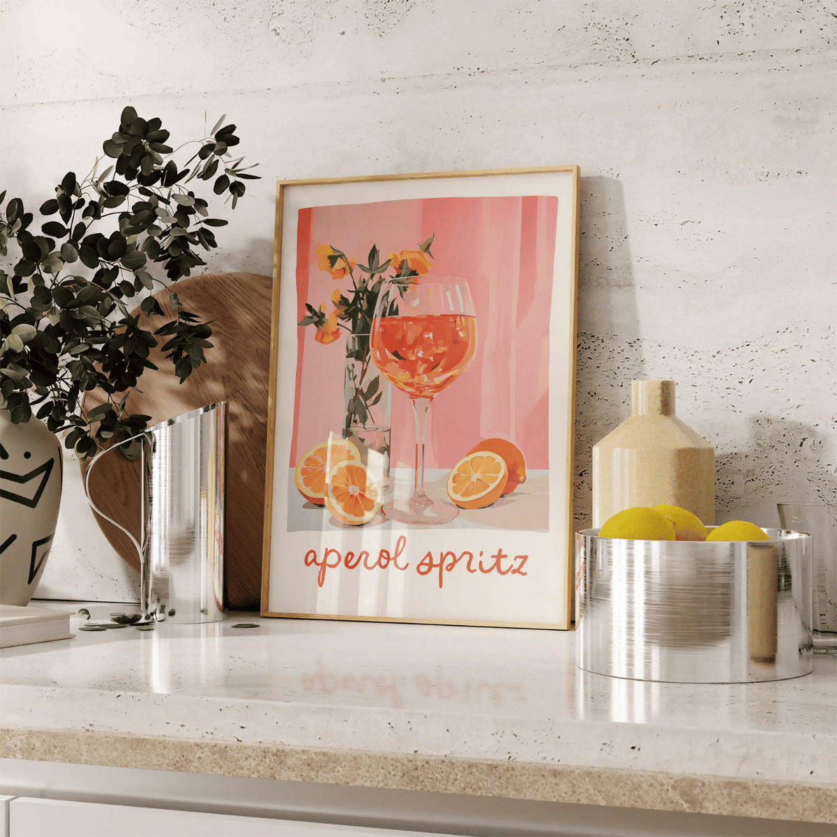 Aperol Spritz Summer Still Life Canvas Print