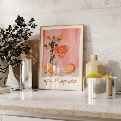 Aperol Spritz Summer Still Life Canvas Print
