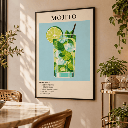Fresh Lime Mojito Recipe Canvas Print