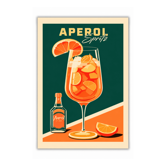 Classic Aperol Spritz Cocktail Canvas Print