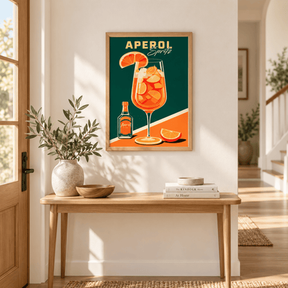 Classic Aperol Spritz Cocktail Canvas Print