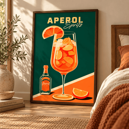 Classic Aperol Spritz Cocktail Canvas Print