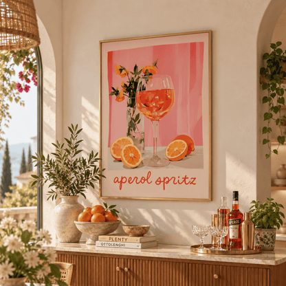 Aperol Spritz Summer Still Life Canvas Print