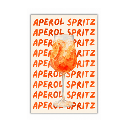 Aperol On Repeat Cocktail Canvas Print
