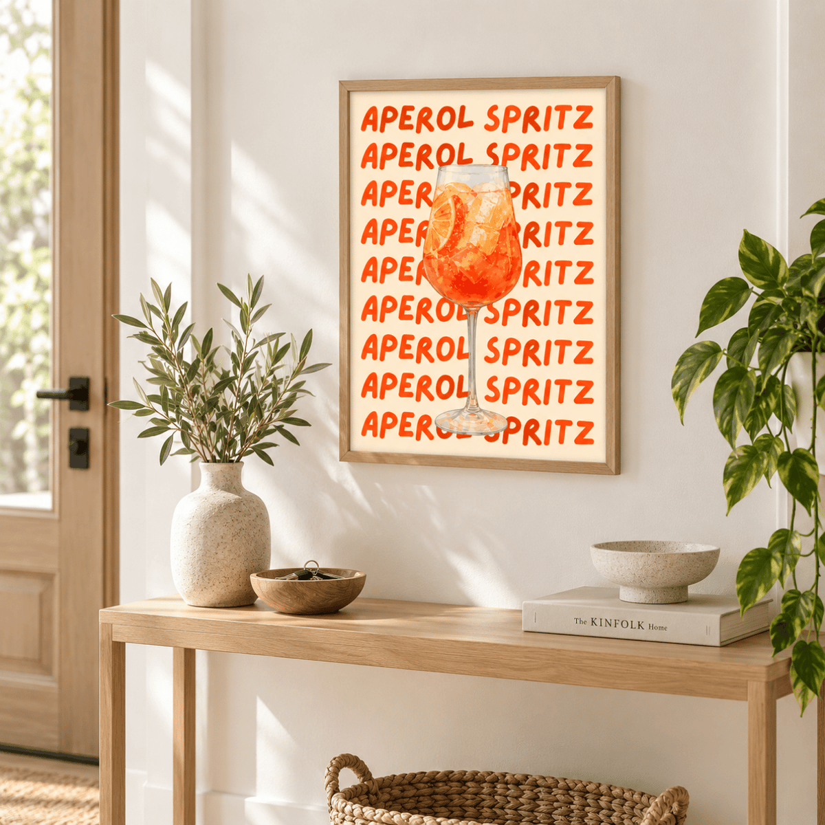 Aperol On Repeat Cocktail Canvas Print