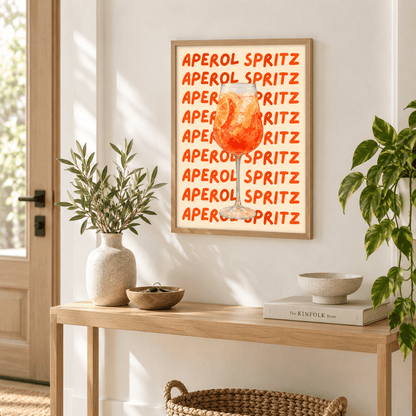 Aperol On Repeat Cocktail Canvas Print