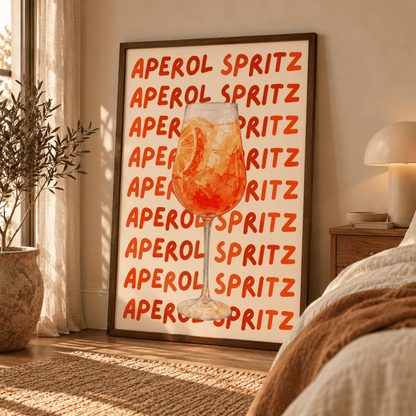 Aperol On Repeat Cocktail Canvas Print