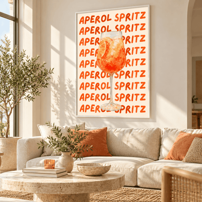 Aperol On Repeat Cocktail Canvas Print