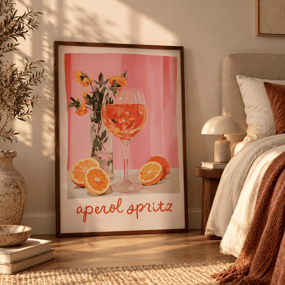 Aperol Spritz Summer Still Life Canvas Print