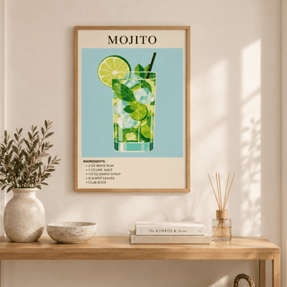 Fresh Lime Mojito Recipe Canvas Print