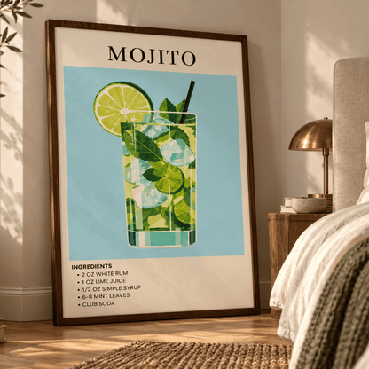 Fresh Lime Mojito Recipe Canvas Print