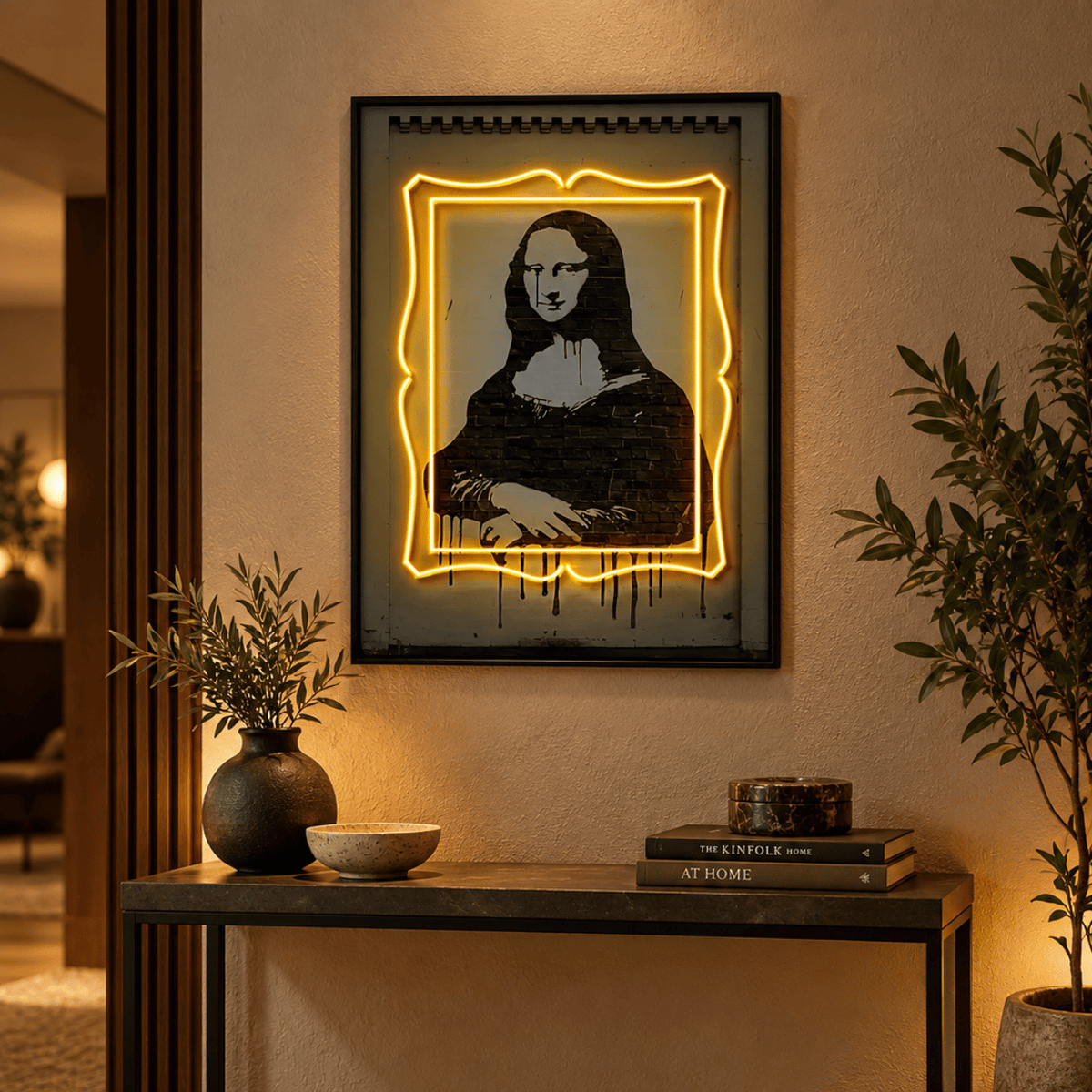 Mona Lisa After Dark Canvas Print