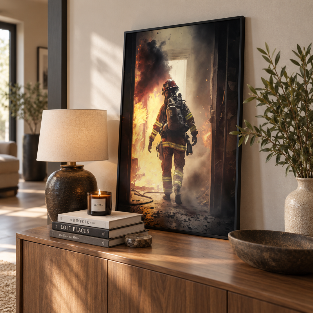 Duty Calls Firefighter Canvas Print