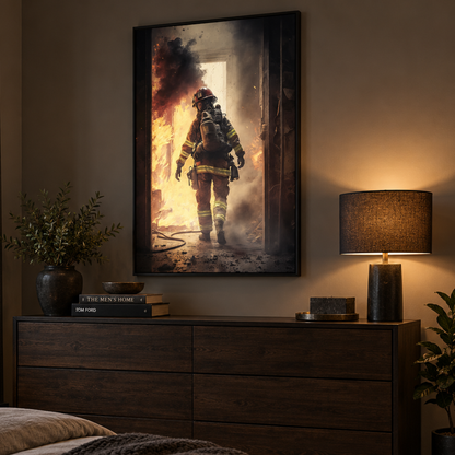 Duty Calls Firefighter Canvas Print
