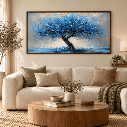 Sapphire Canopy Tree Canvas Print