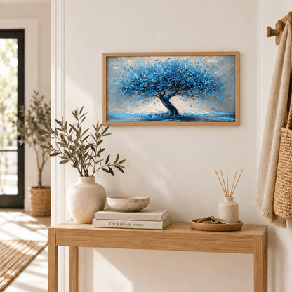 Sapphire Canopy Tree Canvas Print