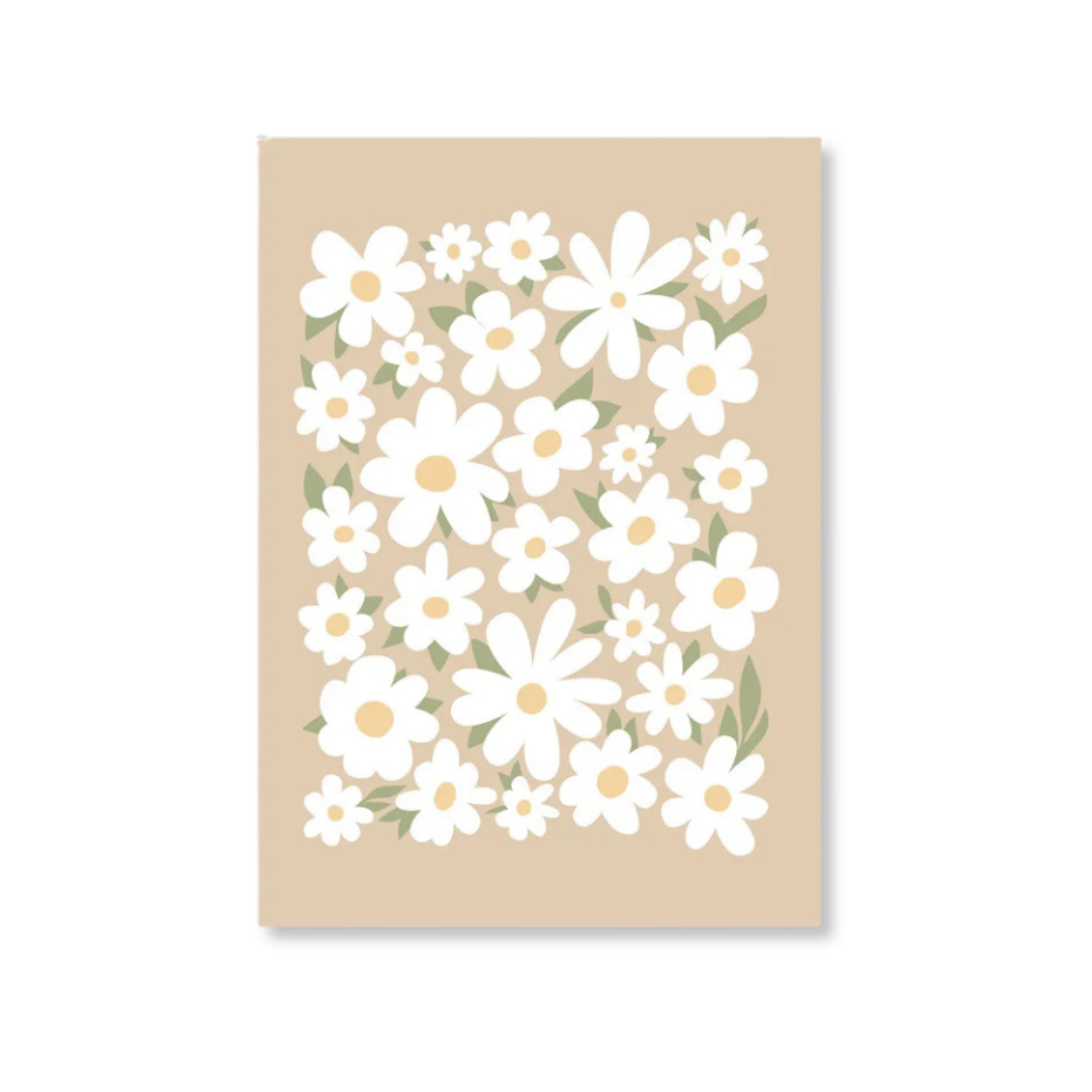 Daisy Meadow Collage Canvas Print