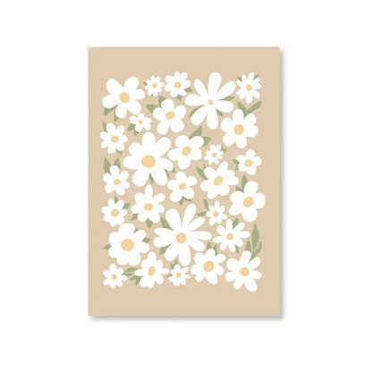 Daisy Meadow Collage Canvas Print