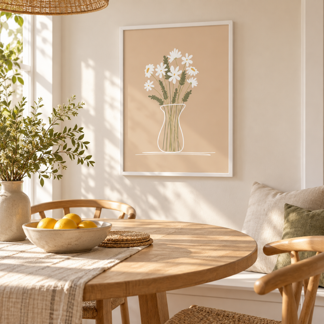 Meadow Jar Daisy Canvas Print