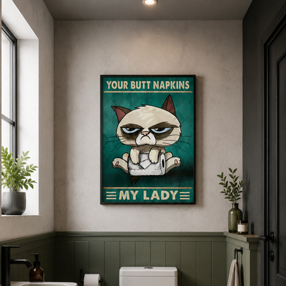 Butt Napkins My Lady Canvas Print