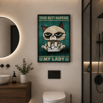 Butt Napkins My Lady Canvas Print