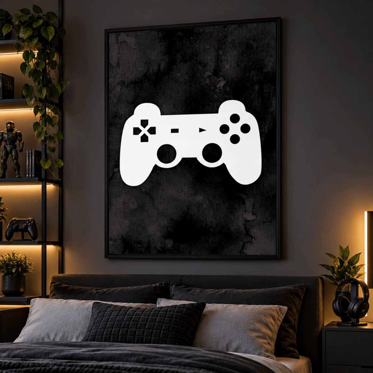 Game On Controller Canvas Print