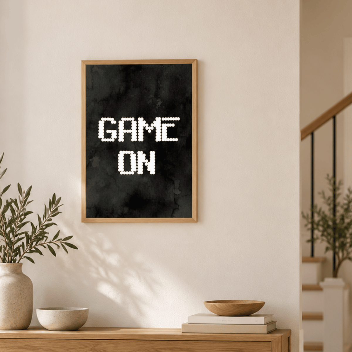 Game On Retro Gaming Canvas Print