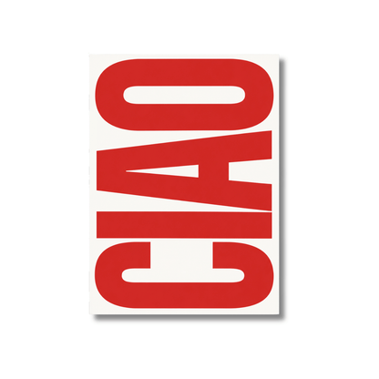 CIAO Bold Typography Canvas Print
