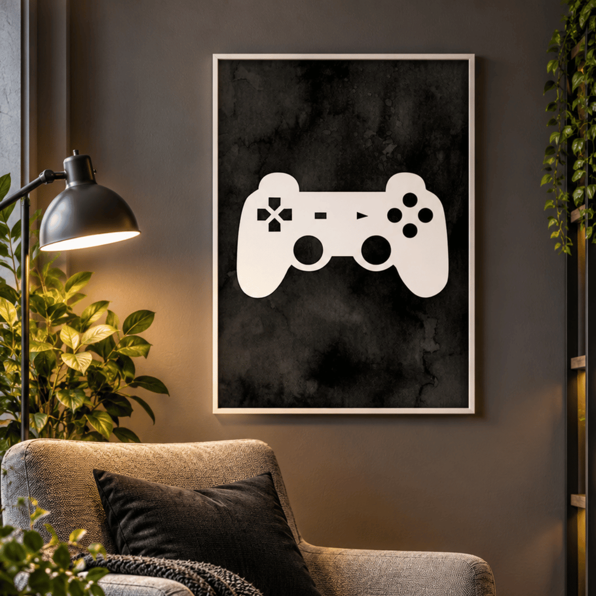 Game On Controller Canvas Print