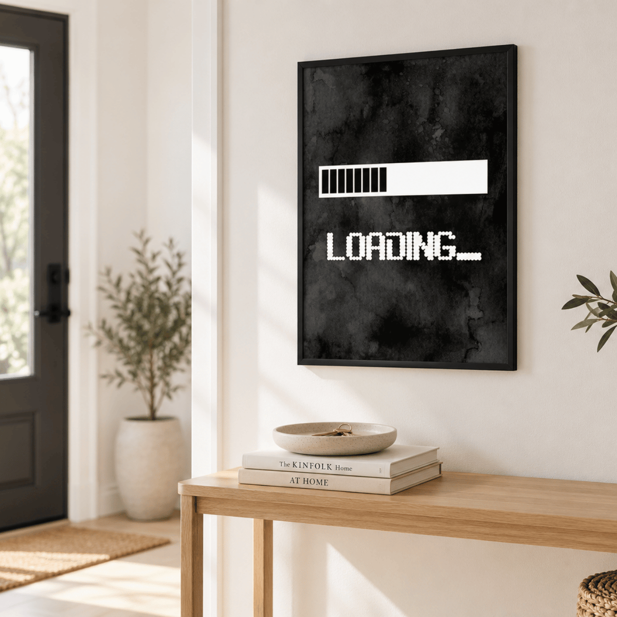 Loading Screen Gaming Canvas Print