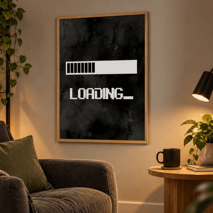 Loading Screen Gaming Canvas Print