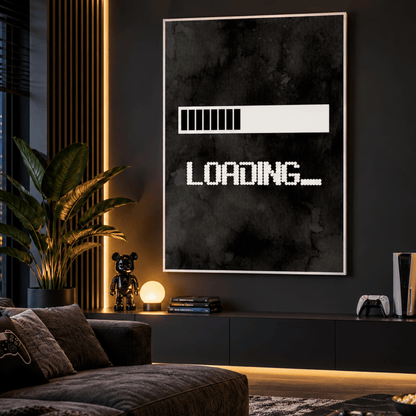Loading Screen Gaming Canvas Print