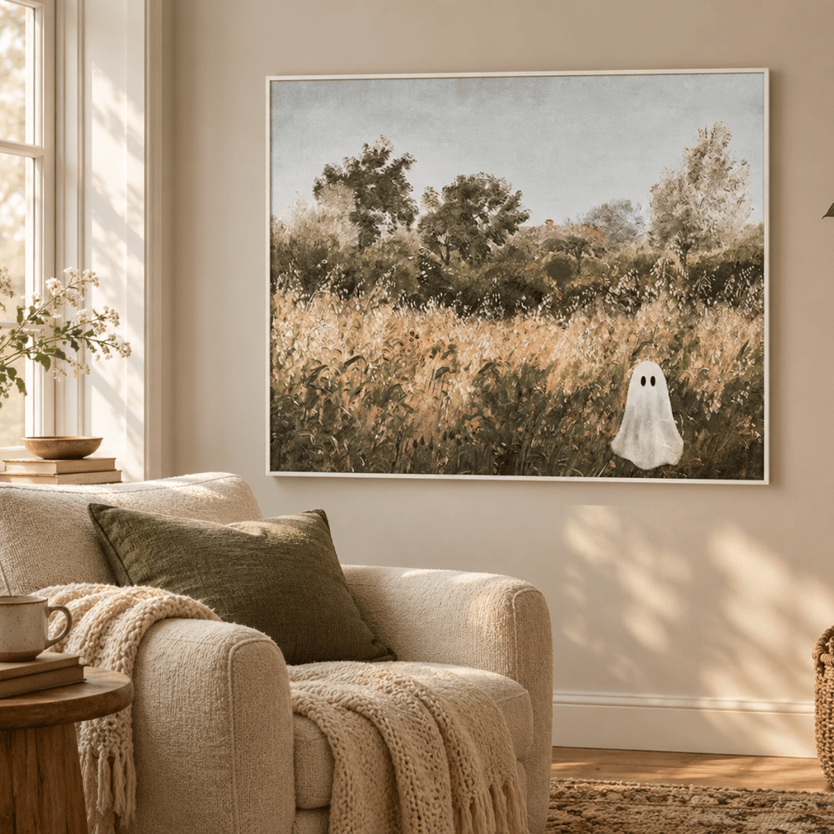 Fieldside Ghost Canvas Print