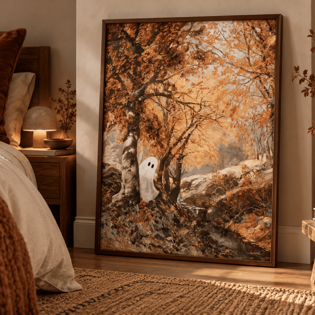 Autumn Hideaway Ghost Canvas Print