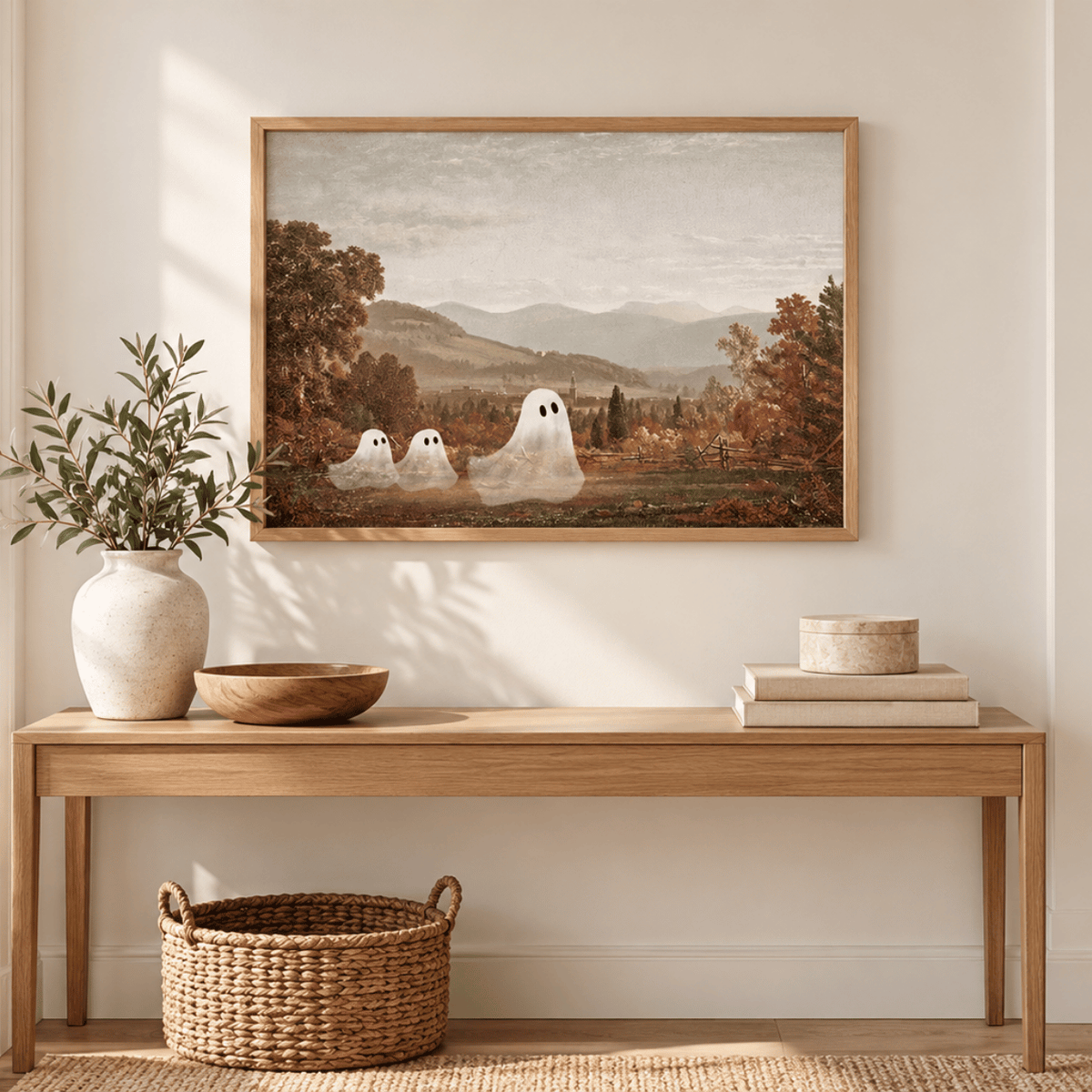 Ghosts Of Autumn Valley Canvas Print