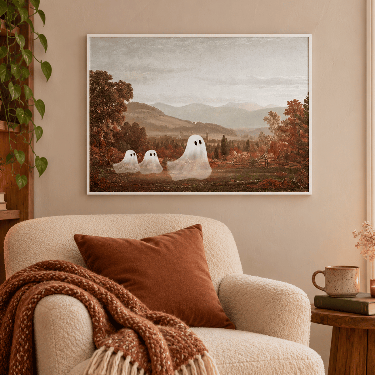Ghosts Of Autumn Valley Canvas Print