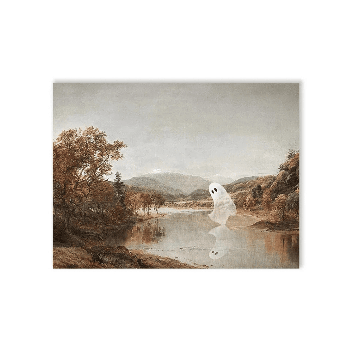 Ghost By The Stillwater Canvas Print